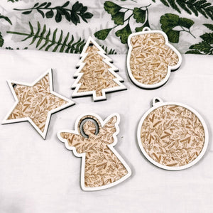 Set of 5 Premium Ornaments (No Personalisation)