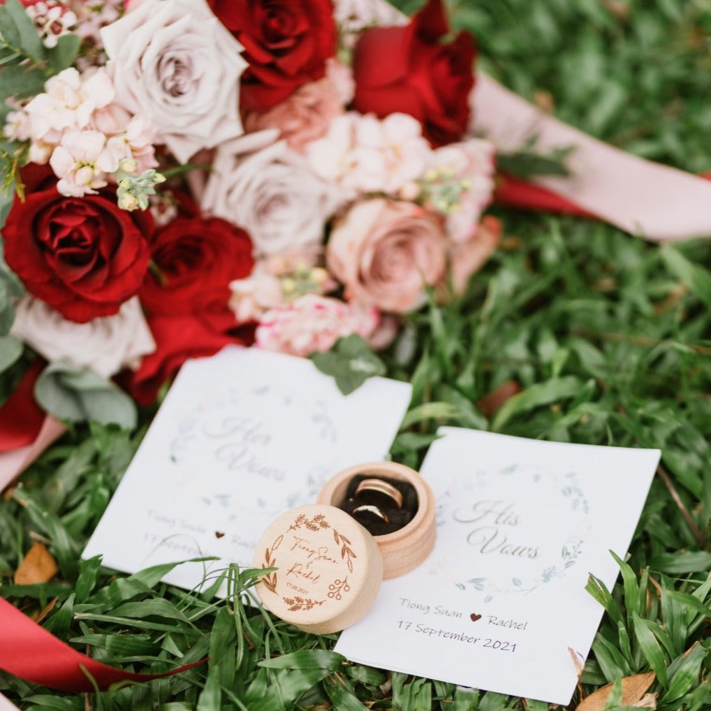 Round Ring Box (Flora Wreath)